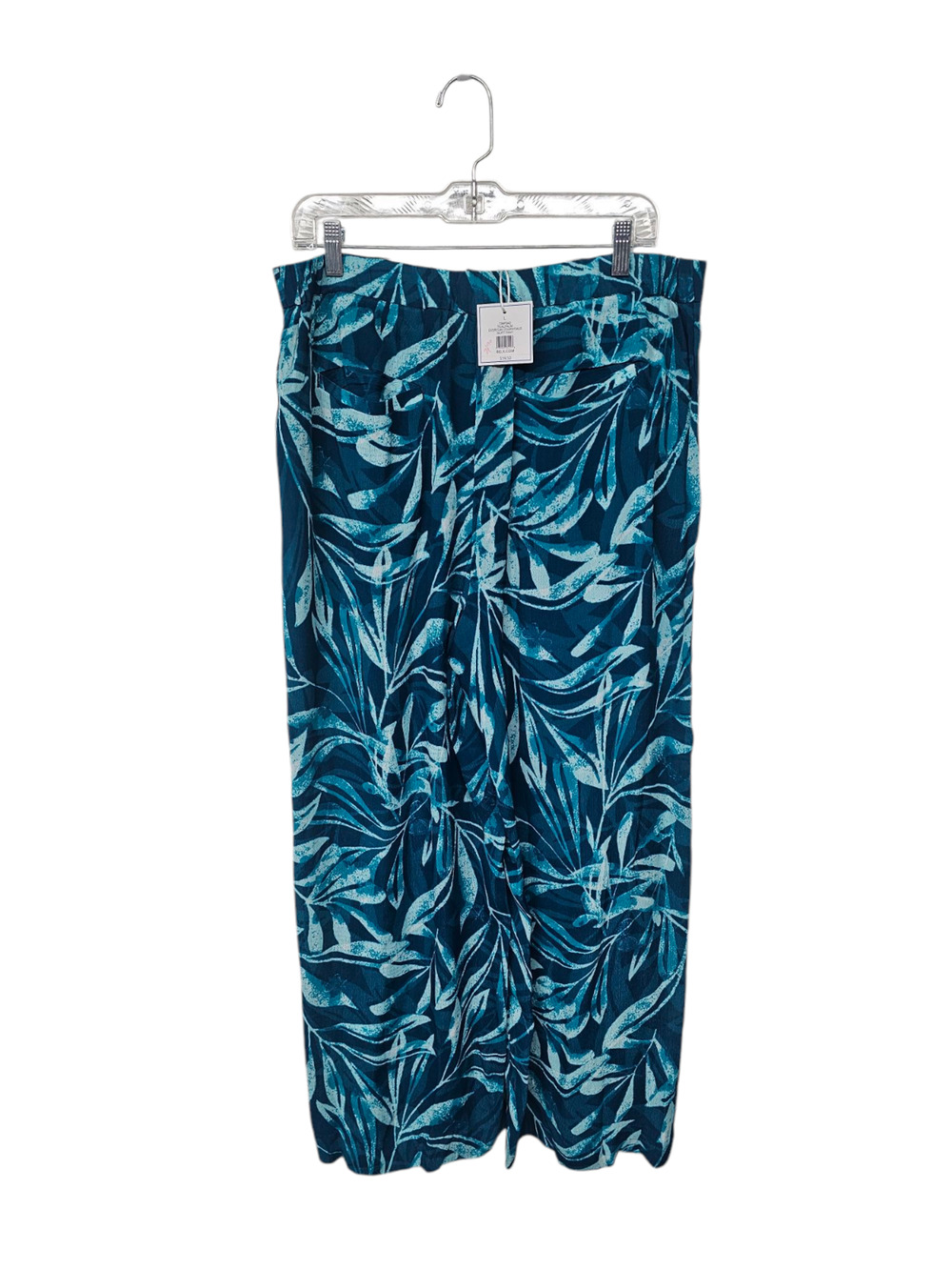 Kari Floral Wide Leg Pants Size L Tropical Artsy Office Spring Bloomcore Resort